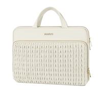 MOSISO Funda Portátil 16 Pulgadas, 15-15,6 Pulgadas Laptop Bolsa Compatible con MacBook Pro 16 M4 M3 M2 M1, HP DELL ASUS, Acolchada Diseño Espigas Trigo con Asa Bolsillo,Arena
