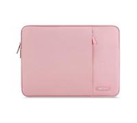 MOSISO Funda Portátil 16 Pulgadas, 15-15,6 Pulgadas Laptop Bolsa Compatible con MacBook Pro 16 M5 M4 M3 M2 M1, HP Acer DELL Lenovo, Bolsa Vertical Poliéster Ordenador con Bolsillo,Rosa