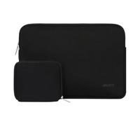 MOSISO Funda Tablet para iPad Pro M4 11 Pulgadas&iPad Air M2 2024, iPad Pro 11 M2 M1, iPad 10th 10,9, iPad 9/8/7 10.2, iPad Air 5/4 10.9, Galaxy Tab 11, Neopreno Llevar Bolsa con Pequeña Bolsa,Negro