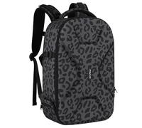 MOSISO Mochila Cámara, Bolso Cámara DSLR/SLR/Sin Espejo 15-16 Pulgadas Compartimento Portátil Cámara con Soporte Trípode&Rain Cover Compatible con Nikon/Sony/DJI Mavic,Grano Leopardo
