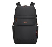 MOSISO Mochila Cámara, DSLR/SLR/Mirrorless Bolso con Bolsillo Frontal con Solapa, Mochila Fotográfica Acceso Trasero Completo con Compartimento&Soporte Trípode&Funda Lluvia para Canon/Nikon, Negro