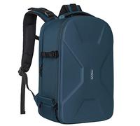 MOSISO Mochila para Cámara, DSLR/SLR/Mirrorless Fotografía Cámara Bolsa 15-16 Pulgadas Impermeable Funda con Soporte Trípode&Compartimento Portátil Compatible con Canon/Nikon/Sony,Trullo Profundo