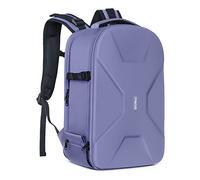 MOSISO Mochila para Cámara, DSLR/SLR/Mirrorless Fotografía Cámara Bolsa 15-16 Pulgadas Impermeable Funda con Soporte Trípode&Compartimento Portátil Compatible con Canon/Nikon/Sony,Gris Lavanda