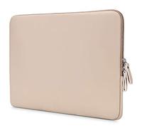 MOSISO PU Funda Protectora Compatible con MacBook Pro 14 2021 M1 Pro/M1 MAX | A2442, Compatible con MacBook Air/Pro Retina,13-13,3 pulgadas Portátil,Bolso Impermeable Acolchada de Cuero,Albaricoque