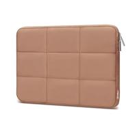 MOSISO Puffy Funda para Portátil 13-13,3 Pulgadas, Compatible con MacBook Air/Pro, HP, DELL, Lenovo, ASUS Notebook, Funda Rectangular Acolchada para Portátil, Bolsa Laptop para Mujer,Marrón