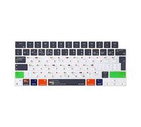 MOSISO Skin para Teclado Compatible con MacBook Air 13,6 Pulgadas M2 A2681 2022/Compatible con MacBook Pro 14/Pro 16 Pulgadas M1 Pro/MAX A2442/A2485 2022 2021, Funda Protectora de Silicona, Gris