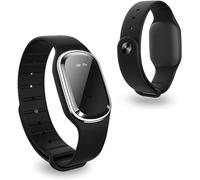 MoskitoPro Bracelet,Mosquito Repellent Bracelet - Ultrasonic Anti-Mosquito Wristband Electronic Repeller Bands Watch Pest Control Insect Guards USB Charging/Waterproof for Children and Adults (Black)