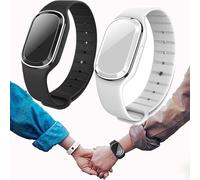 MoskitoPro Bracelet,Mosquito Repellent Bracelet - Ultrasonic Anti-Mosquito Wristband Electronic Repeller Bands Watch Pest Control Insect Guards USB Charging/Waterproof for Children and Adults (2pcs)