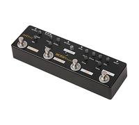 MOSKY Audio SOL918 Pedal multiefecto 5 en 1 Guitarra combinada True Bypass Dispositivo multien uno Reverb Delay FX Loop Overdrive Distorsión for bajo Electro-acou, Negro