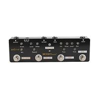 Moskyaudio Nuevo 5 en 1 Pedal multiefectos con distorsión de sobrecarga FX Loop Retardo Reverb Efectos Footswitch True bypass (sol918)