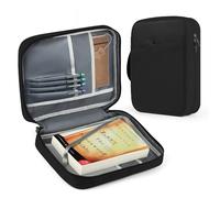 MOSLA Funda para la Biblia para mujeres y hombres, funda de libro de transporte de estudio de las Escrituras, bolsa de iglesia con asa y bolsillo para padres, madres, madres, niños, iglesia católica,