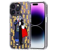 MOSNOVO Funda iPhone 14 Pro MAX - Carcasa de TPU+PC Transparente, Delgada, [protección contra caídas de 6,6 pies/antidesprendimiento] - Zombis contra Vampiros
