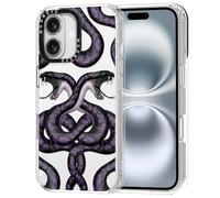 MOSNOVO Funda iPhone 16 Plus - Carcasa de TPU+PC Transparente, Delgada, [protección contra caídas de 6,6 pies/antidesprendimiento] - Serpiente misteriosa