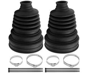 MospdyGear Paquete de 2 kits universales de reparación de juntas CV, manguitos de eje de silicona flexible para ejes de 19-24 mm, fuelles a prueba de polvo con abrazaderas y bridas