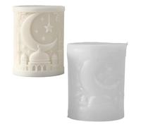 Mosque Candle Mold, Holiday Candle Mold, 3D Silicone Home Decor for Holiday Birthday Party Offices Home Room Desk Desktop School Dormitory Apartment Fondant Soap Baking Chocolate