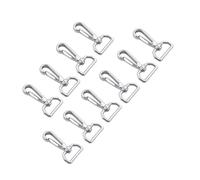 Mosqueton 10PCS 65mm 304 Stainless Steel Swivel Snap Hook Quick Link Clips Rigging Hardware