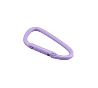 Mosquetón 5-20 unids/set hebilla de mosquetón de aleación de aluminio equipo de Camping hebilla de mochila botella de agua hebilla colgante gancho a presión Keychai(Purple,4.5cm 5PCS)