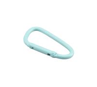 Mosquetón 5-20 unids/set hebilla de mosquetón de aleación de aluminio equipo de Camping hebilla de mochila botella de agua hebilla colgante gancho a presión Keychai(Light blue,4.5cm 20PCS)
