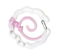 Mosquetón acrílico con colgante para decoración de manuales, llavero ligero para bolsa, soporte con hebilla para mujer, accesorio ligero, Pastel de pescado, Talla única