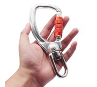 Mosquetón - Aluminio De Aviación 7075 | Conector En D Con Cierre De Seguridad | Llavero Multiusos Para Escalada Senderismo Acampada O Supervivencia