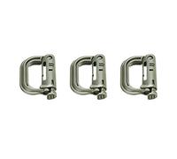 Mosquetón, Cierre de cinta exprés Hebilla Mosquetón for campamento al aire libre Enlace conexión a presión Clip grillete Senderismo Escalada Mochila(Black)