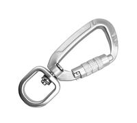 Mosquetón Con Bloqueo - Aluminio 3,9x0,9x9,1cm | Hebilla De Mosqueetón Con Articulación Giratoria De 360° | Gancho De Clip | Mosquetón De Seguridad Resistente Para Camping, Senderismo, Escalada,