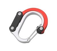 Mosquetón con cierre, mosquetón con cierre, mosquetón de aluminio resistente, mosquetón de aluminio, giratorio con plegado