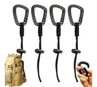 Mosquetón con mosquetón, Llavero Resistente al Aire Libre, mosquetones Resistentes, para Llaves, Escalada, Senderismo, Camping, Viajes, Negocios, Mochila, Correa de Perro, hamacas y Bolsas