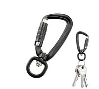 Mosquetón con Seguro,Gancho de Resorte Resistente al Desgaste y a la Oxidación - Cierre de Mosquetón - para Escalada, Senderismo, Camping, Montaña, Mochila, Botella de Agua, Exterior