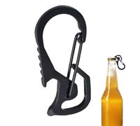 Mosquetón de acero inoxidable - 2,28 x 0,98 x 0,10 pulgadas 13 G Hardware, clip de seguridad multifuncional, herramienta ergonómica | Recoger frutas para mochileros escalada en árboles equipo táctico