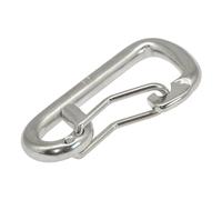 Mosquetón de acero inoxidable, mosquetón de seguridad, mosquetón de seguridad, clip de seguridad, clip de barco marino, conector de metal para pesca, senderismo, viajes