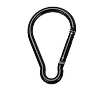 Mosquetón de aluminio - Gancho para clip de cinturón de 3,9 pulgadas, mosquetón en forma de sin bloqueo, clip de senderismo ligero | Accesorio resistente para exteriores, equipo de cámara