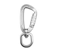 Mosquetón de bloqueo 4KN - giratorio antideslizante, accesorio de hebilla con uso seguro, herramienta de escalada con construcción duradera, equipo al aire libre, kit de gancho para camping