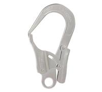 Mosquetón de bloqueo automático de metal para camping, espeleología y rappel, color plateado