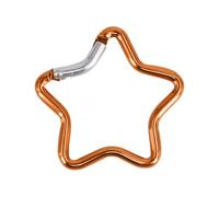 Mosquetón de bloqueo de aleación de aluminio para llavero, clips de gancho de bloqueo para senderismo con mosquetón en forma de estrella