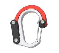 Mosquetón de bloqueo pequeño - Clips de bloqueo de mosquetón | Ganchos de articulación plegados giratorios de 360 grados, gancho de aluminio multiusos en forma de D para gimnasio en casa