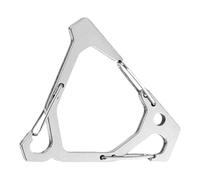 Mosquetón de Engranaje Triangular: Enlace de Acoplamiento de Aluminio anodizado, Gancho de Seguridad con Bloqueo para Cargas Pesadas, Equipo de aseguramiento | Clip de la Prueba del para