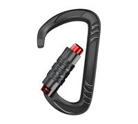 Mosquetón de escalada, accesorios deportivos al aire libre de aleación de aluminio, con cierre de seguridad para camping, senderismo, hamaca, llavero, para camping, senderismo, hamacas