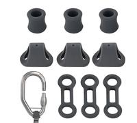 Mosquetón de escalada con cuerdas de bloqueo, silicona de liberación rápida, anillos de posicionamiento de escalada, herramientas de bloqueo, para arborista, escalador, rapel, viajes, rescate