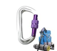 Mosquetón De Escalada | Mosquetón con Cierre Automático 12KN Y Forma D - Hebilla de para Senderismo,para Mochila Viaje Escalada Acampada Gimnasio Exterior Equipaje Senderismo