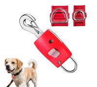 Mosquetón de seguridad para perro con cordón | liberación rápida con tope magnético | Conector para arneses, para jardín, senderismo, pasear al aire libre picnic