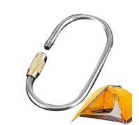 Mosquetón de tornillo - Llavero titán pequeño con mecanismo de bloqueo seguro, clip de liberación rápida para llaves | Clip duradero y ligero, actividades al aire libre, equipo de viaje y organización