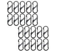 Mosquetón En S con Doble Resorte,Gancho De Cierre Rápido | Mosquetón Pequeño De Doble Resorte,para Familia Hombres Mujeres Camping Senderismo Montañismo Deportes al Aire Libre