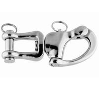 Mosquetón giratorio con apertura rápida 128mm, acero inoxidable AISI 316