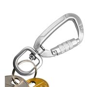 Mosquetón Giratorio - Mosquetón Giratorio 4KN con Hebilla - Hebilla Antideslizante, para Escalada, Camping, mochilero, Hamaca, Gimnasio, Viajes, Garaje