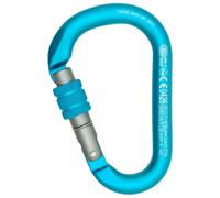 KONG H.M.S. NAPIK osquetón Aluminio roscado-anodizado Mosquetón, Adultos Unisex, Cyan/Gris (Multicolor), Talla Única