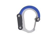 mosquetón, Mosquetón con gancho giratorio y clip híbrido, sin bloqueo, resistente, for camping, pesca, senderismo, viajes mochilas(Blue)