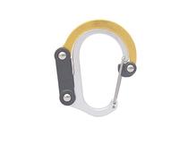 mosquetón, Mosquetón con gancho giratorio y clip híbrido, sin bloqueo, resistente, for camping, pesca, senderismo, viajes mochilas(Gold)