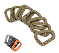 Mosquetón, Mosquetón de extracción rápida 8X, clip Molle, correa cincha, hebilla for mochila exterior, cierre a presión, bolsa escalada for campamento, táctico con gancho for colgar(8x Armygreen)
