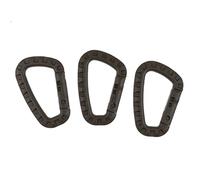 mosquetón, Mosquetón táctico de plástico for cadetes, senderismo y acampada, 6 o 3 unidades(3pcs Tan)